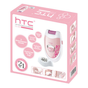HTC αποτριχωτική μηχανή HL-022, 2 σε 1, επαναφορτιζόμενη, ροζ 3 επαναφορτιζόμενη