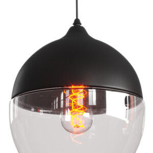 POWERTECH φωτιστικό οροφής HLL-0028, E27, 20x20cm, γυάλινο, μαύρο 3 20x20cm