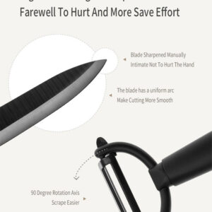 MIJIA σετ 4 μαχαιριών HU0010, κεραμικά, μαύρο 4 HU0010 3