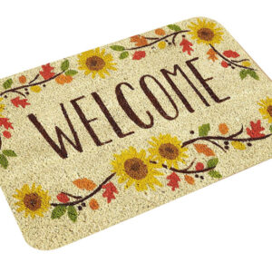 Πατάκι εισόδου welcome HUH-0067, αντιολισθητικό, 40 x 60cm, φλοράλ 1 Πατάκι εισόδου welcome HUH-0067