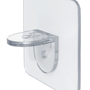 Αυτοκόλλητα στηρίγματα ραφιών HUH-0078, 7 x 7cm, διάφανο, 10τμχ 1 Αυτοκόλλητα στηρίγματα ραφιών HUH-0078