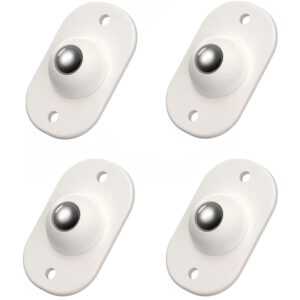 Αυτοκόλλητα ροδάκια HUH-0084, μεταλλικά, λευκά, 4τμχ 1 Αυτοκόλλητα ροδάκια HUH-0084