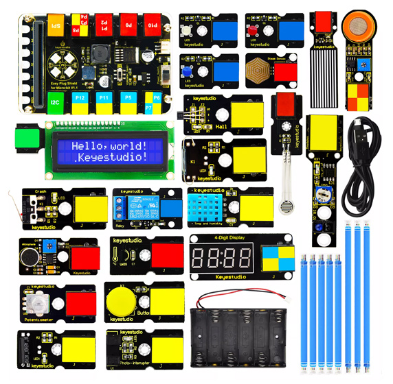 KEYESTUDIO EASY Plug super starter kit KS4021 για Micro:bit STEM KEYESTUDIO EASY Plug super starter kit KS4021 για Micro:bit STEM