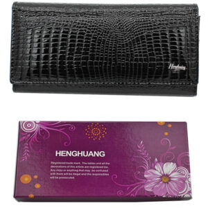 HENGHUANG γυναικείο πορτοφόλι LBAG-0007, δερμάτινο, μαύρο 4 LBAG 0007 3
