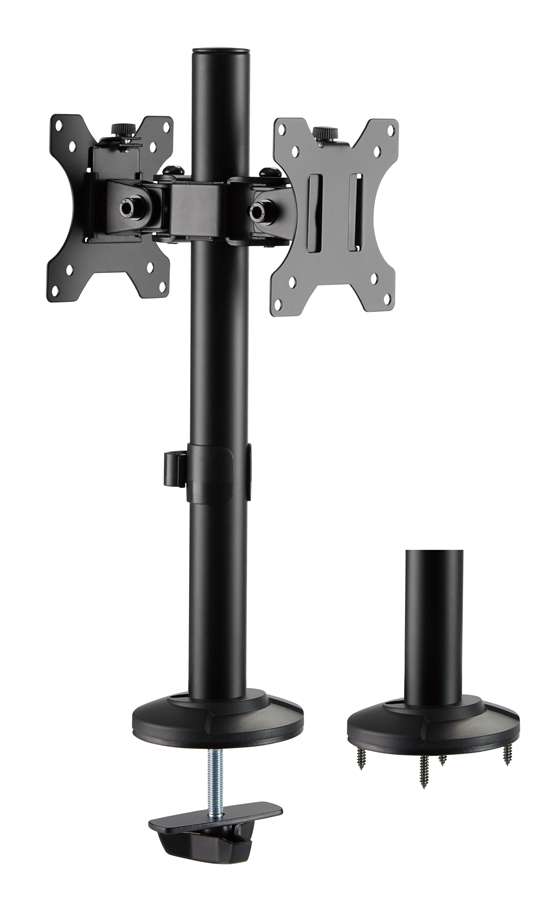 BRATECK Βάση γραφείου LDT40-G02 για 2 οθόνες 17" - 32" BRATECK Βάση γραφείου LDT40-G02 για 2 οθόνες 17" - 32"