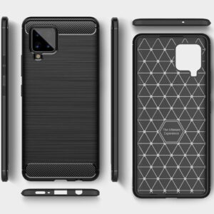 POWERTECH θήκη Carbon Flex MOB-1591 για Samsung Galaxy A42 5G, μαύρη 2 μαύρη