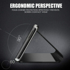 POWERTECH θήκη Clear view MOB-1706 για Xiaomi Mi 11, μαύρη 2 μαύρη