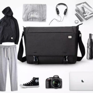 MARK RYDEN τσάντα ώμου MR5900D, με θήκη laptop 14", 10L, μαύρη 2 με θήκη laptop 14"