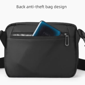 MARK RYDEN τσάντα ώμου MR8616, με θήκη tablet 7.9", 4L, αδιάβροχη, μαύρη 3 4L