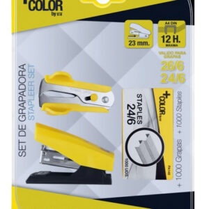 MP mini συρραπτικό/αποσυρραπτικό με ανταλλακτικά PA617, 24/6, κίτρινο 2 24/6