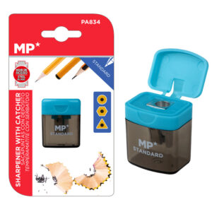 MP ξύστρα μολυβιών με κάδο PA834, γαλάζια 1 MP ξύστρα μολυβιών με κάδο PA834