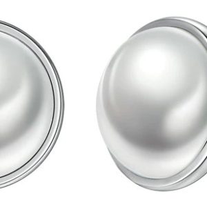 BAMOER σκουλαρίκια καρφωτά PAS489 με λευκή πέρλα, ασήμι 925, ασημί 1 BAMOER σκουλαρίκια καρφωτά PAS489 με λευκή πέρλα