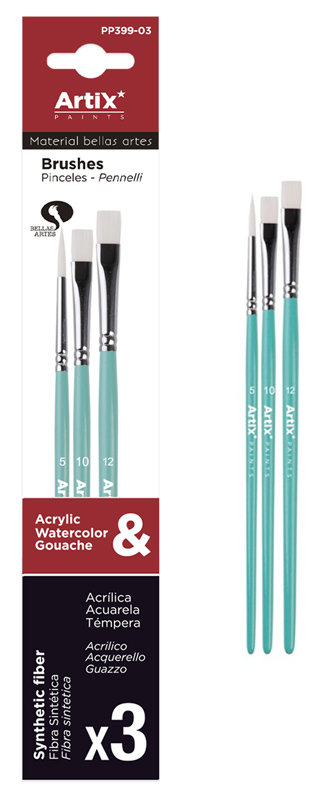 ARTIX PAINTS σετ πινέλων ζωγραφικής PP399-03 ARTIX PAINTS σετ πινέλων ζωγραφικής PP399-03