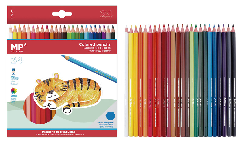 MP χρωματιστές ξυλομπογιές PP804 MP χρωματιστές ξυλομπογιές PP804