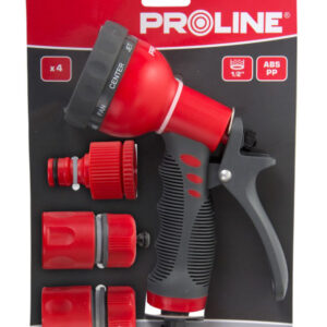 PROLINE kit πιστόλι νερού 99333, με ρακόρ & 2x ταχυσυνδέσμους, 4τμχ 2 με ρακόρ & 2x ταχυσυνδέσμους