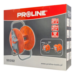 PROLINE καρούλι για λάστιχο ποτίσματος 99392, έως 60m, 1/2" & 3/4" 2 έως 60m
