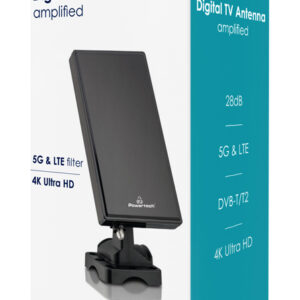 POWERTECH ψηφιακή κεραία PT-1005, 5G & LTE, indoor & outdoor, 28dB 3 indoor & outdoor