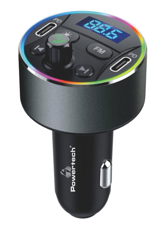 POWERTECH FM Transmitter & φορτιστής 40W PT-1027 POWERTECH FM Transmitter & φορτιστής 40W PT-1027