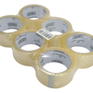 POWERTECH αυτοκόλλητη ταινία PT-1029, διάφανη, 48mm, 60m, 6τμχ 2 διάφανη