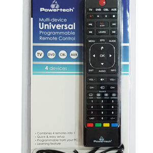 POWERTECH Χειριστήριο PT-744, προγραμματιζόμενο μέσω Η/Υ, TV/DVD/CBL/AUX 2 PT 744 1