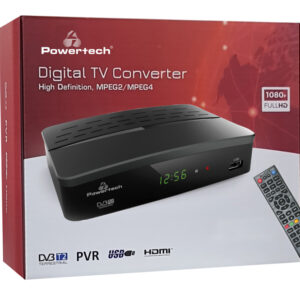 POWERTECH ψηφιακός δέκτης PT-779, MPEG4, DVB-T2, H.265, RJ45 4 PT 779 3