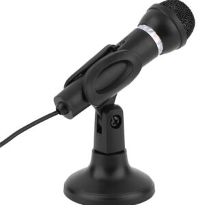 POWERTECH μικρόφωνο PT-859, με βάση, δυναμικό, 3.5mm, μαύρο 4 3.5mm