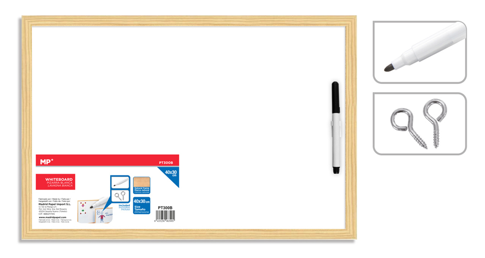 MP Πίνακας λευκός με μαρκαδόρο PT300B MP Πίνακας λευκός με μαρκαδόρο PT300B