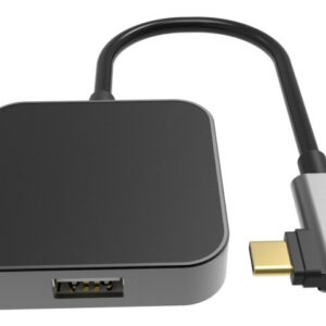 POWERTECH docking station PTH-051, 4 θυρών, USB-C, 65W PD, 4K, γκρι 1 POWERTECH docking station PTH-051