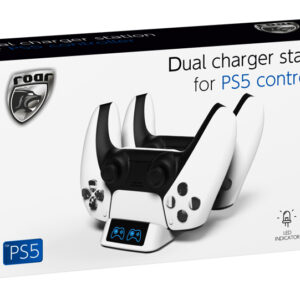 ROAR βάση φόρτισης gamepad RR-0019 για 2x PS5 DualSense, λευκή 4 RR 0019 4