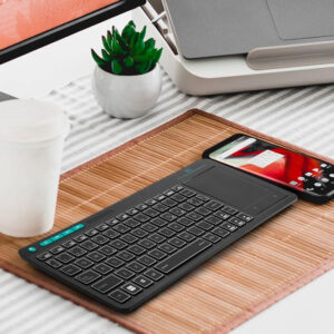 RIITEK ασύρματο πληκτρολόγιο Mini K18+ με touchpad, RGB backlit, 2.4GHz 2 RGB backlit