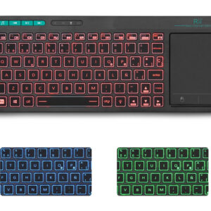 RIITEK ασύρματο πληκτρολόγιο Mini K18+ με touchpad, RGB backlit, 2.4GHz 3 2.4GHz