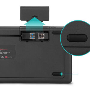 RIITEK ασύρματο πληκτρολόγιο Mini K18+ με touchpad, RGB backlit, 2.4GHz 4 RT MWK18 3