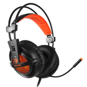 SADES Gaming Headset A6, multiplatform, USB, LED, μαύρα 3 USB