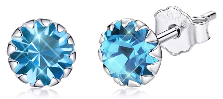 BAMOER σκουλαρίκια καρφωτά SCE862-12 με κυβική ζιρκόνια BAMOER σκουλαρίκια καρφωτά SCE862-12 με κυβική ζιρκόνια