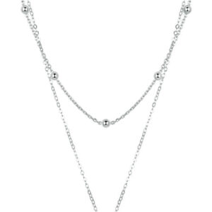 BAMOER κολιέ SCN365 δυο σειρών