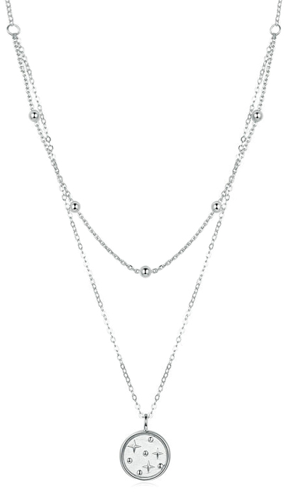 BAMOER κολιέ SCN365 δυο σειρών BAMOER κολιέ SCN365 δυο σειρών