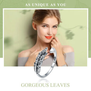 BAMOER δαχτυλίδι SCR313, κυβική ζιρκόνια, ανοιγόμενο, ασήμι 925, ασημί 3 ανοιγόμενο