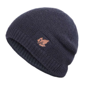 Πλεκτός σκούφος beanie SHO-0005, unisex, μπλε 1 Πλεκτός σκούφος beanie SHO-0005