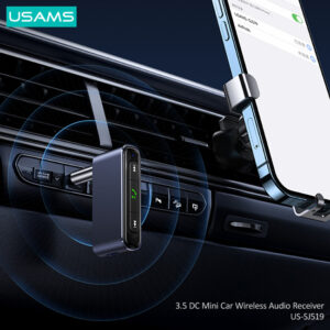 USAMS ασύρματο audio receiver US-SJ519 με μικρόφωνο, Bluetooth 5.0, γκρι 2 Bluetooth 5.0