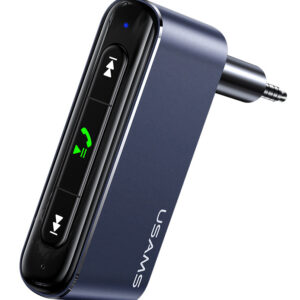 USAMS ασύρματο audio receiver US-SJ519 με μικρόφωνο, Bluetooth 5.0, γκρι 1 USAMS ασύρματο audio receiver US-SJ519 με μικρόφωνο