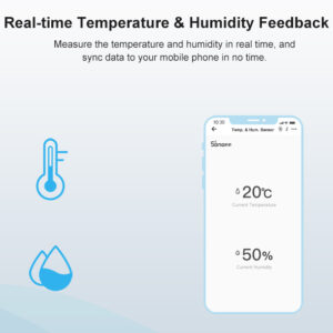 SONOFF smart αισθητήρας θερμοκρασίας & υγρασίας SNZB-02, ZigBee 2 ZigBee
