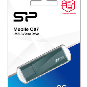 SILICON POWER USB-C Flash Drive Mobile C07, 32GB, USB 3.2, μπλε 4 μπλε