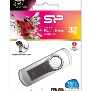 SILICON POWER USB Flash Drive Jewel 80, 32GB, USB 3.2, ασημί 4 SP032GBUF3J80V1T 3
