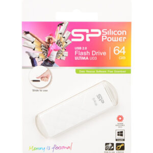SILICON POWER USB Flash Ultima U03, 64GB, USB 2.0, λευκό 3 SP064GBUF2U03V1W 1