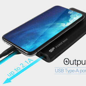 SILICON POWER power bank GP15, 10000mAh, 2x USB output, 2.1A, μαύρο 2 10000mAh