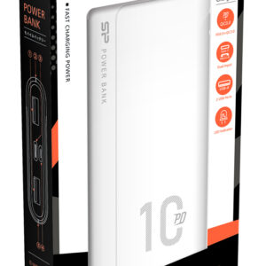 SILICON POWER power bank QP15, 10000mAh, 2x USB & USB Type-C, 3A, λευκό 4 3A