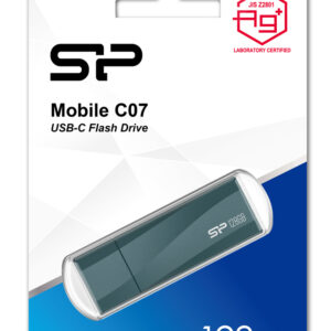 SILICON POWER USB-C Flash Drive Mobile C07, 128GB, USB 3.2, μπλε 4 μπλε