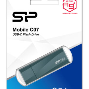 SILICON POWER USB-C Flash Drive Mobile C07, 256GB, USB 3.2, μπλε 4 μπλε
