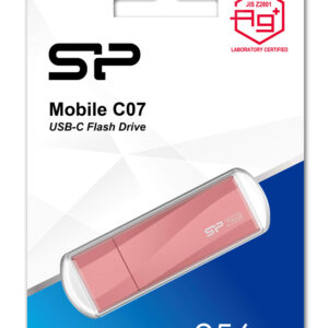 SILICON POWER USB-C Flash Drive Mobile C07, 256GB, USB 3.2, ροζ 4 ροζ