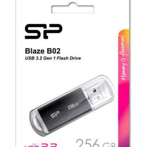 SILICON POWER USB Flash Drive Blaze B02, 256GB, USB 3.2, μαύρο 4 μαύρο